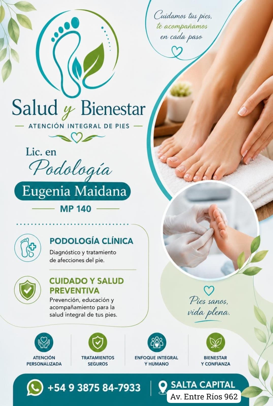 Salud y Bienestar Podología - Lic. María Eugenia Maidana